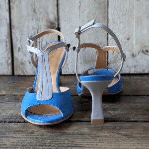 SIMONA sandalo tango azzurro e grigio cemento