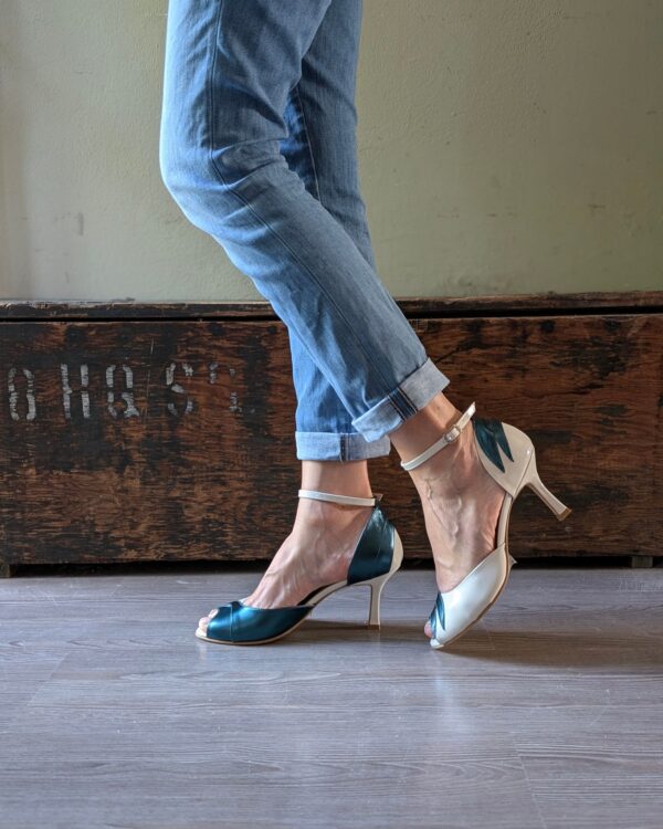 Bella Panna&Blu Décolleté Open Toe