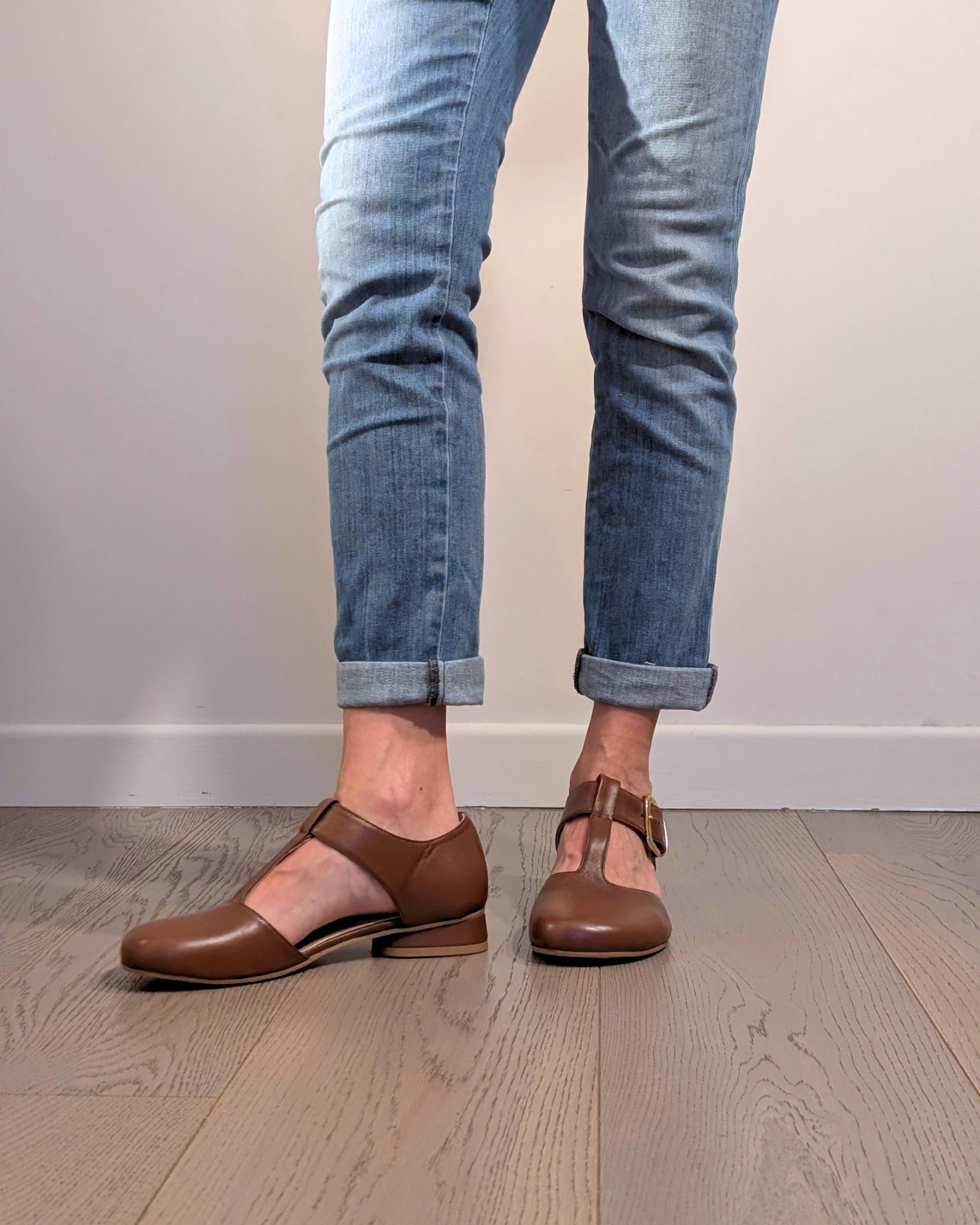 MARTHY scarpa tbar con fibbia in nappa cuoio (5)